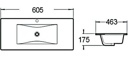 Раковина SantiLine SL-2102 60