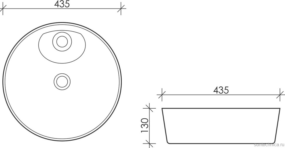 Накладная раковина Ceramicanova Element CN6014