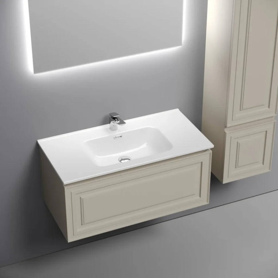 Тумба под раковину Sancos подвесная Very 90 Beige Soft VR90CE