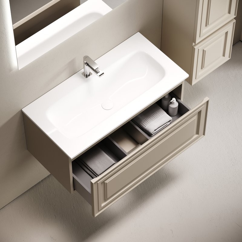 Тумба под раковину Sancos подвесная Very 90 Beige Soft VR90CE