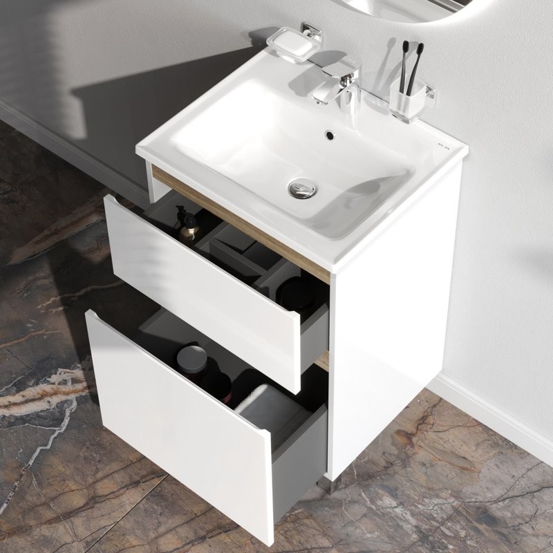 Тумба под раковину без столешницы AM.PM X-Joy 55, напольная, белый глянец