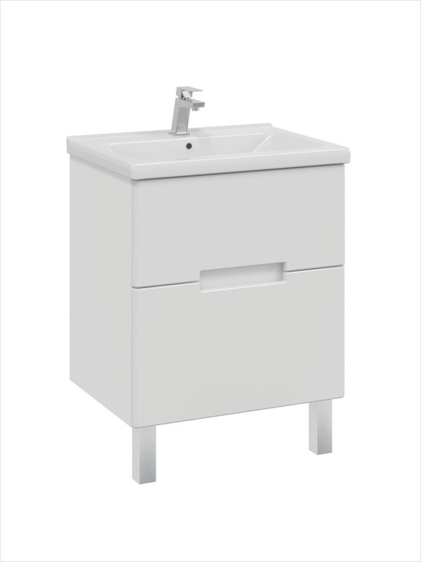 Мебель для ванной комнаты SanStar Ориана 60 напольная, раковина Santek Миранда 60