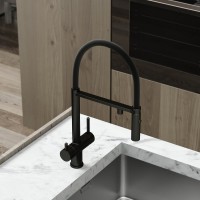 Смеситель для кухни Sancos Imola SC4010MB с гибким изливом, матовый черный