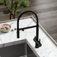 Смеситель для кухни Sancos Imola SC4010MB с гибким изливом, матовый черный