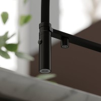 Смеситель для кухни Sancos Imola SC4010MB с гибким изливом, матовый черный