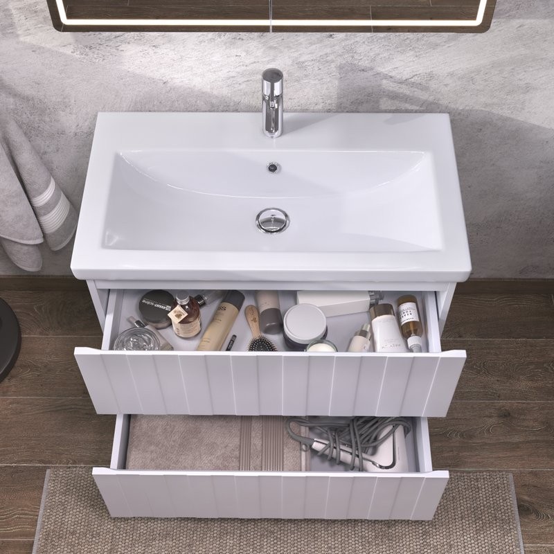 Мебель для ванной комнаты Vigo Finlay 80 белая