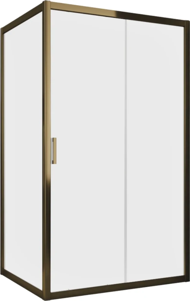 Душевой уголок Vegas Glass ZP+ZPV Tur Novo h1900 100*80 05 10 профиль бронза, стекло сатин
