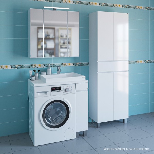 Мебель для ванной комнаты СаНта Марс 19 R напольная, 1 дверца, белая