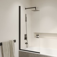 Шторка на ванну RGW Screens SC-009B 700x1500, профиль черный