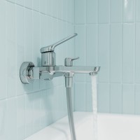 Смеситель для ванны с душем IDDIS Parker PARSB02i02WA глянцевый хром