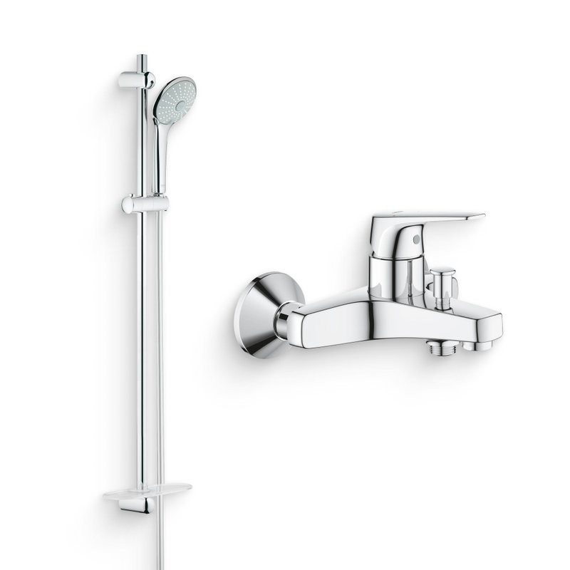 Душевой комплект Смеситель Grohe BauFlow 23601000 + Гарнитур Euphoria 110 Massage 27226001