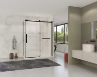 Душевой уголок Vincea Como Soft VSR-1CS1015CLB 150x100 см профиль черный, стекло прозрачное