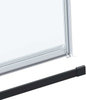 Душевой уголок Vincea Como Soft VSR-1CS1015CLB 150x100 см профиль черный, стекло прозрачное