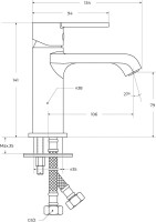 Смеситель BelBagno Aurora LVM-CRM-W0 хром