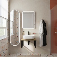 Мебель для ванной комнаты DIWO Элиста 60 светлое дерево, с раковиной Moduo 50 Square
