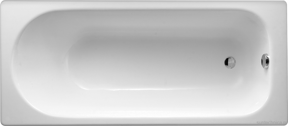 Чугунная ванна Jacob Delafon Soissons 150x70 см, встраиваемая, белая, на ножках