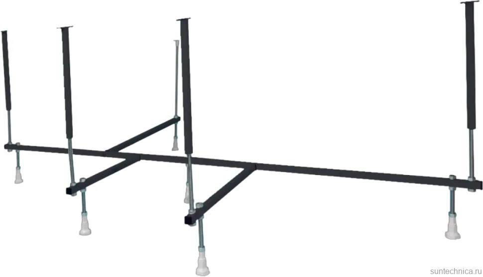 Акриловая ванна Marka One Gracia L 160x95 см, угловая, левая, пристенная, белая, асимметричная, с каркасом, с сиденьем