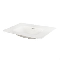 Тумба с раковиной Misty Мираж 70 подвесная, белый глянец