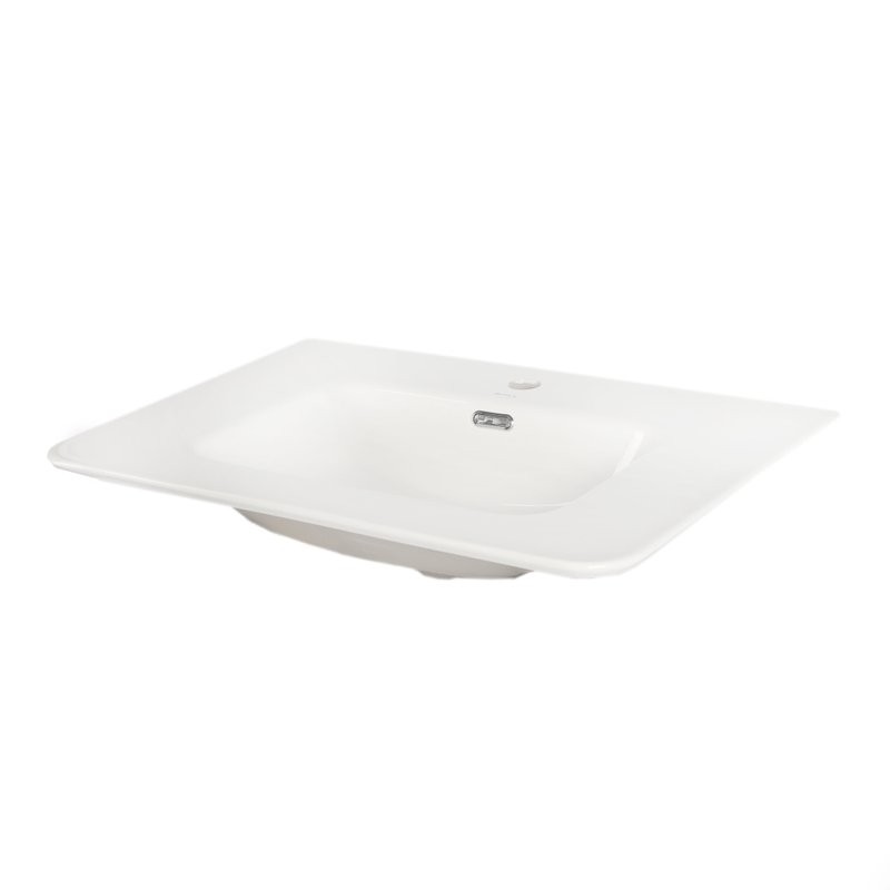 Тумба с раковиной Misty Мираж 70 подвесная, белый глянец