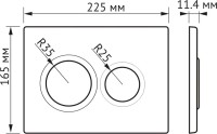 Комплект Berges Novum Vita Rimless крышка-сиденье, кнопка смыва O3, глянцевый хром
