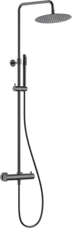 Душевая стойка AQUAme AQM8006GM оружейная сталь