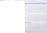 Тумба с раковиной Style Line Даллас 130 Люкс Plus напольная, белая, 3 ящика R