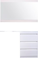 Тумба с раковиной Style Line Даллас 130 Люкс Plus напольная, белая, 3 ящика R
