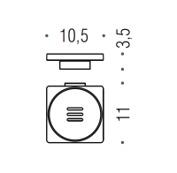 Мыльница Colombo Design MiniQ B5001.NM-RNE настенная, черная Мыльница Colombo Design MiniQ B5001.NM-RNE настенная, черная