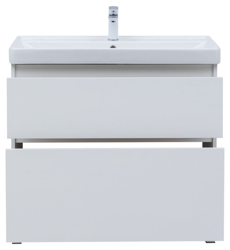 Тумба под раковину Aquanet Вега 90 890x460x790 напольная белый глянец