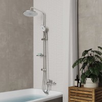 Душевая стойка Milardo Ideal Spa ILSSB3FM76 глянцевый хром