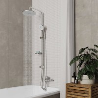 Душевая стойка Milardo Ideal Spa ILSSB3FM76 глянцевый хром