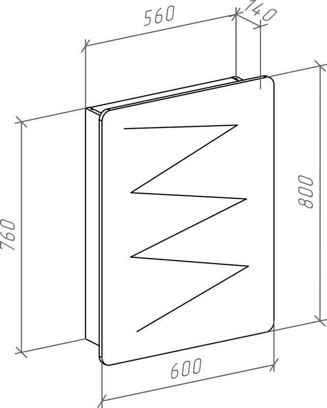 Мебель для ванной комнаты Bellezza Джела 60 2 ящика