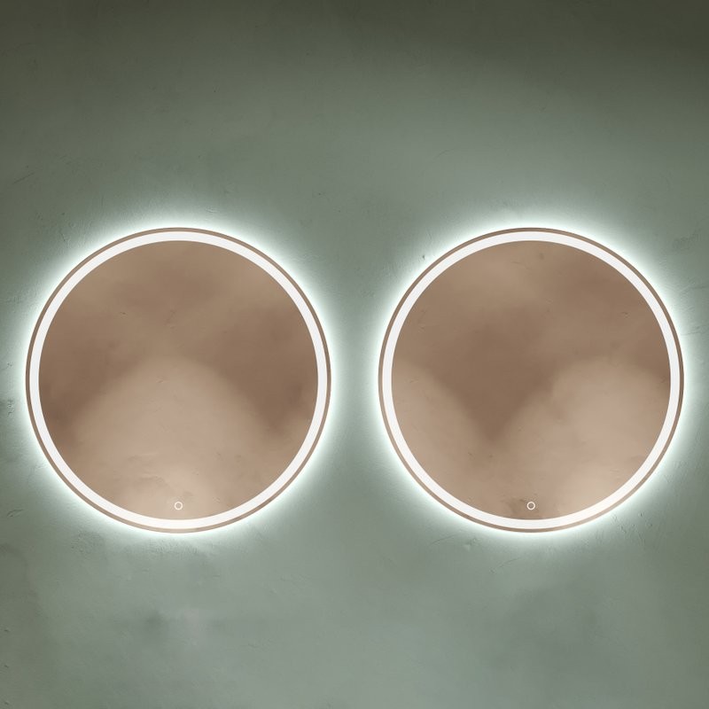 Зеркало круглое Sancos Bella 60 BE600 с подсветкой, набор 2 шт