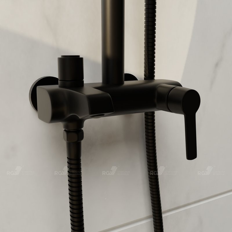 Душевая стойка RGW Shower Panels SP-31B матовый черный