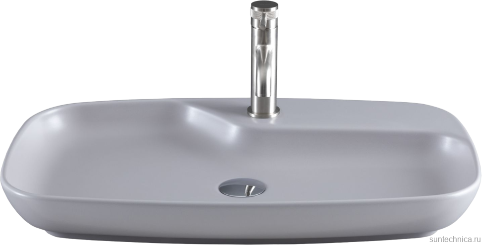 Накладная раковина Allen Brau Liberty 2 70х43, антрацит