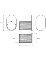 Крючок Bemeta Glacera 175206020 полированная медь, на шурупах