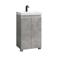 Тумба под раковину без столешницы Belux Бостон Н 50 напольная, бетон чикаго светло-серый