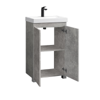 Тумба под раковину без столешницы Belux Бостон Н 50 напольная, бетон чикаго светло-серый