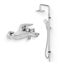 Душевой комплект Смеситель AM.PM Bliss L F5310032 + Стойка Gem F0790000