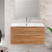 Мебель для ванной комнаты BelBagno Acqua 90 подвесная, rovere rustico