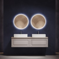 Тумба с раковиной Sancos Very 160 doha soft, столешница бежевая TT160A2X, раковина CN6070