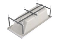 Акриловая ванна Alex Baitler Onega без опоры 160x60 см, встраиваемая, белая