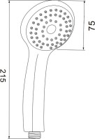 Душевая лейка D-lin D61019-1 хром