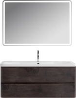 Тумба с раковиной BelBagno Albano 120 подвесная, rovere nature grigio, белая глянцевая раковина
