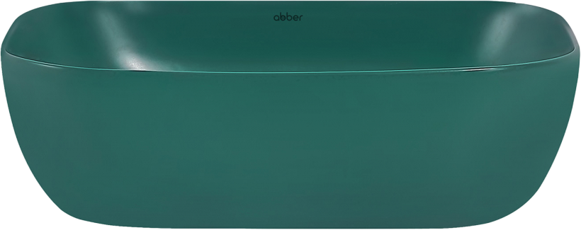 Накладная раковина Abber Rechteck AC2200MBG матовая темно-зеленая