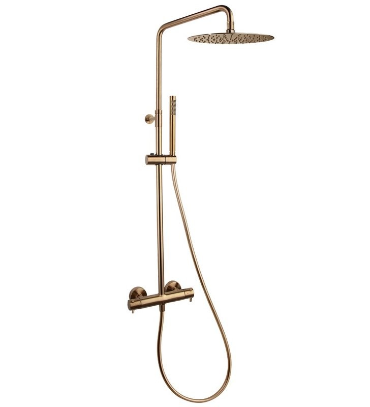 Душевая стойка Ramonsoler Odisea 395401RM300CUC медь, с термостатом