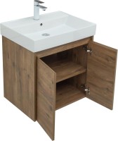 Тумба под раковину Aquanet Nova Lite 60 дуб рустикальный, с дверками