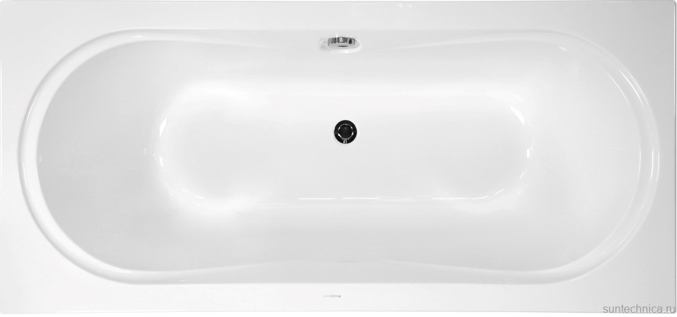 Акриловая ванна Vagnerplast Briana 185x90 см, пристенная, ультрабелая, с каркасом