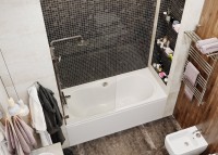 Акриловая ванна Vagnerplast Briana 185x90 см, пристенная, ультрабелая, с каркасом