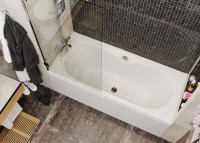 Акриловая ванна Vagnerplast Briana 185x90 см, пристенная, ультрабелая, с каркасом